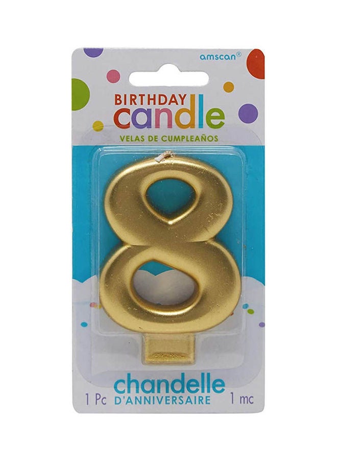 Amscan - Birthday Candle, Number 8 - Image 1