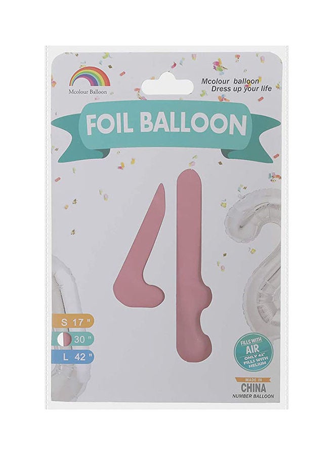 Mcolour Balloon Number 4 Helium Or Air Balloon 30inch 