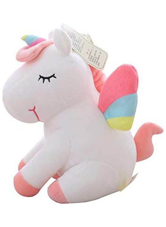 Generic Rainbow Unicorn Stuffed Animal With Wings  - Image 1