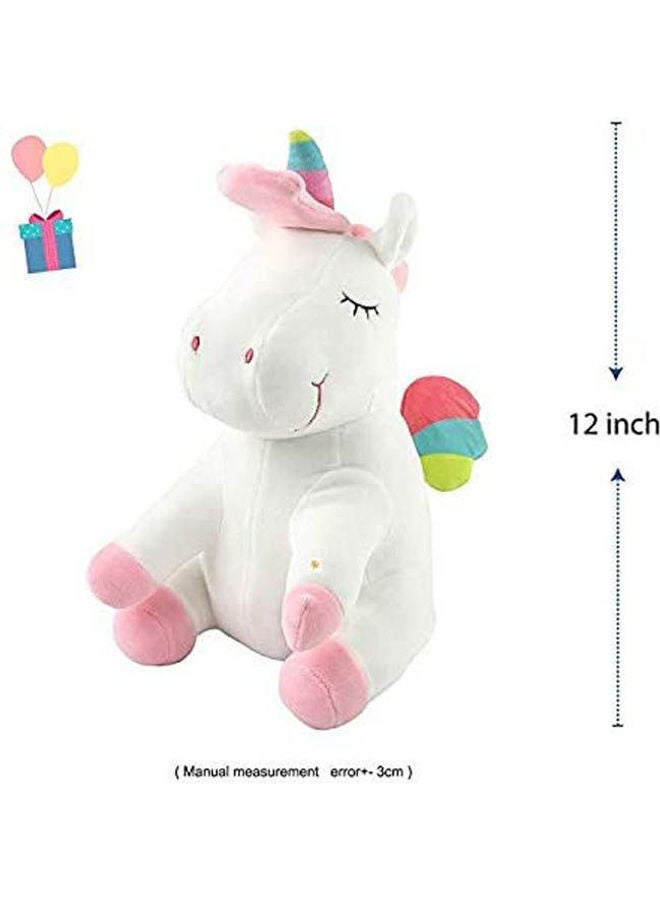 Generic Rainbow Unicorn Stuffed Animal With Wings  - Image 2