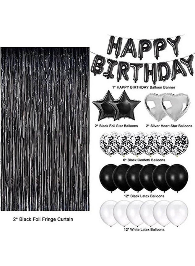Secret - Birthday Party Decorations Set With Happy Birthday Balloons Banner, Multiculor ‎27.8x20.6x4.8 - Image 1