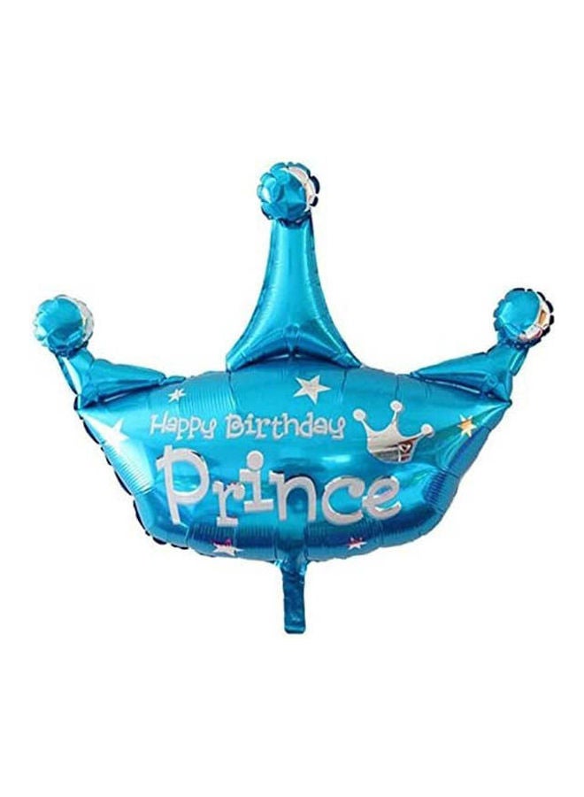 Crown Decorative Foil Balloon For Birthday Party Decoration Blue ‎ 31.2x23.4x2 
