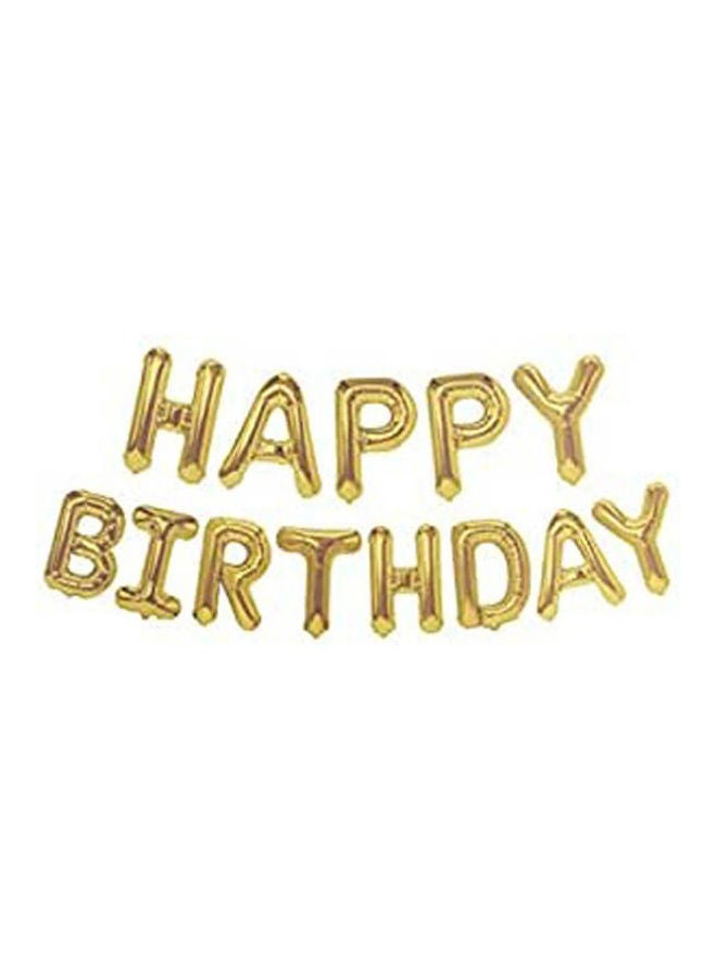Happy Birthday Balloon Party Supplies Decoration Gold 16inch 
