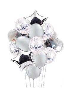 Haimimall Star Heart Foil Balloons For Birthday Party Decoration Multiculor  - Image 1