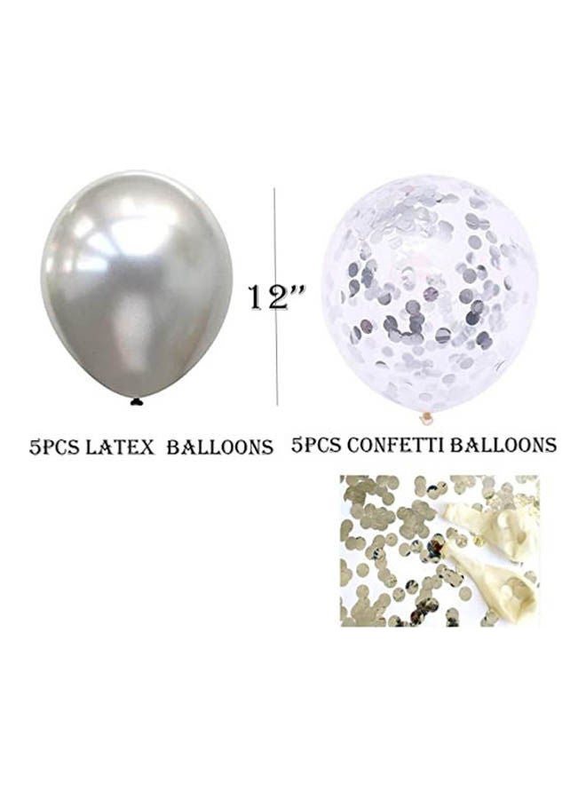Haimimall Star Heart Foil Balloons For Birthday Party Decoration Multiculor  - Image 2