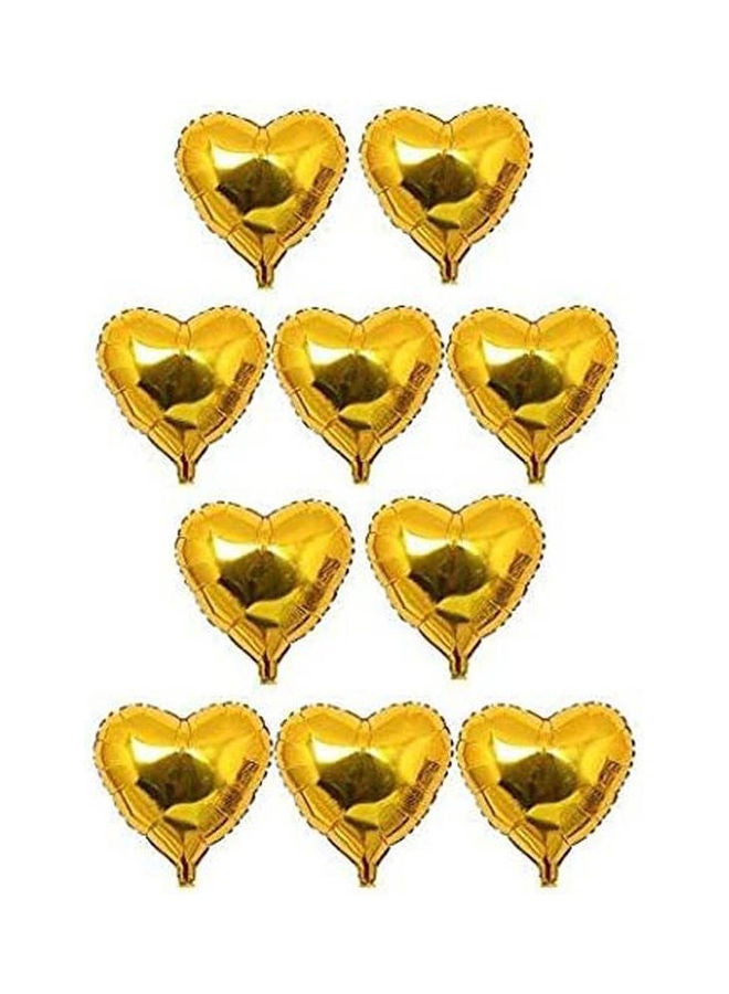 Secret Helium Heart Balloons Gold  - Image 1