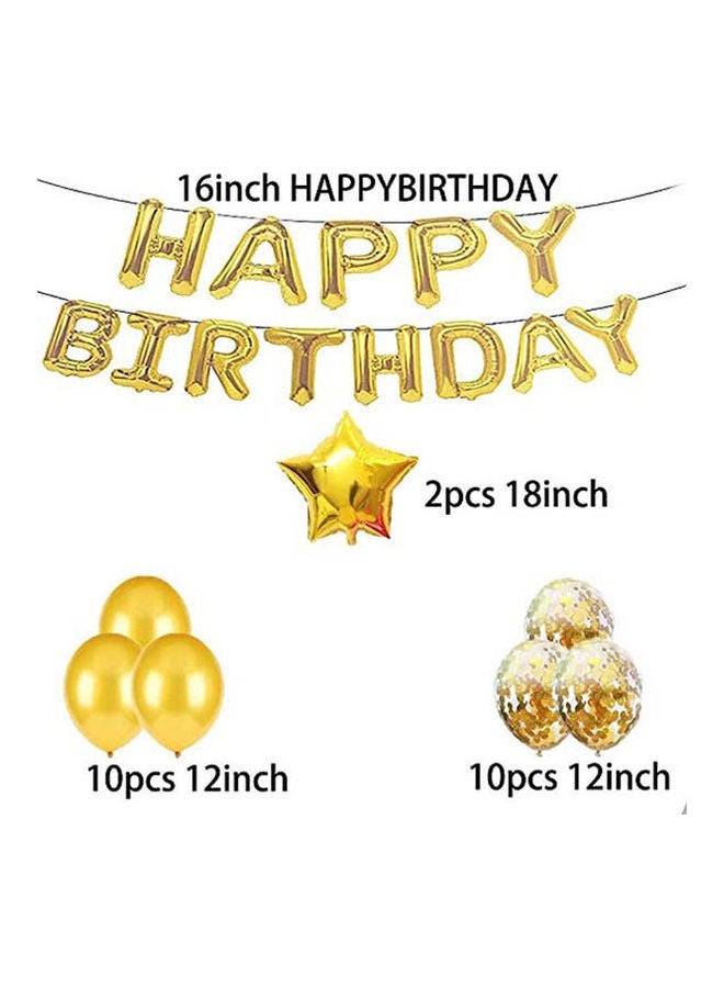 Secret 18Th Birthday Decorations Party Supplies Gold 16inch  - Image 2