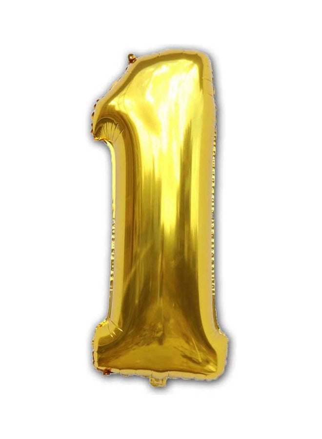Generic Birthday Party Balloons Number 1 Gold 40inch 