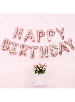 Generic Alphabet Letters Balloons Happy Birthday Party Pink 