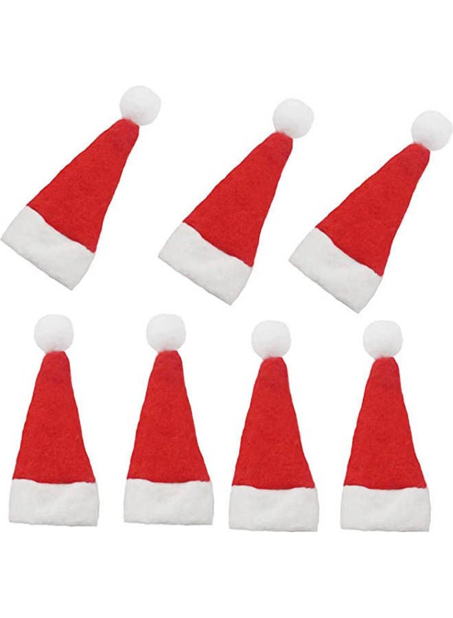 Popmall Mini Santa Hats For Crafts, 20 Pcs Mini Diy  Christmas Santa Hats Christmas Santa Hats For Crafts Multicolour - Image 1