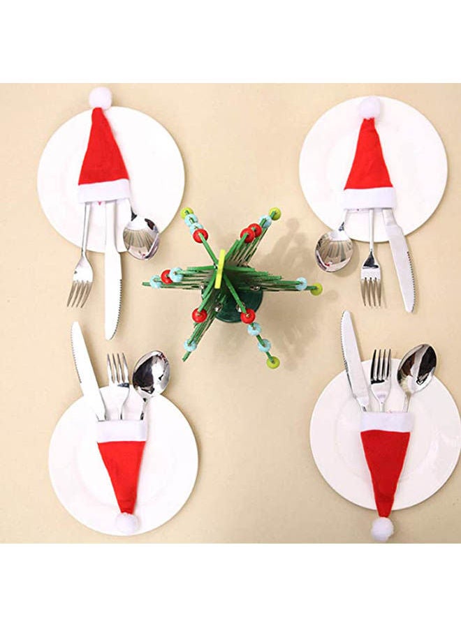 Popmall Mini Santa Hats For Crafts, 20 Pcs Mini Diy  Christmas Santa Hats Christmas Santa Hats For Crafts Multicolour - Image 2