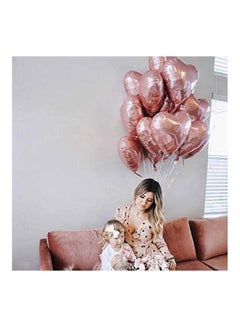 Generic Heart Ballons 5Pcs Helium Party Wedding Decoration Happy Birthday Baby Shower Boy Girls Globos Rose Gold 18inch  - Image 2