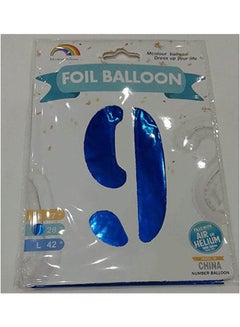 Balloons Helium Number 9 Blue ‎ 24.6x12.4x2.6