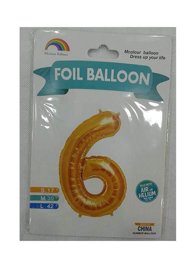 Balloons Number Six 6 ‎ 24.6x12.4x2.6