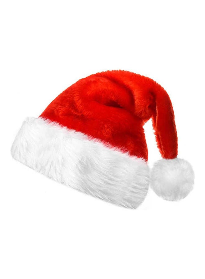 Christmas Hat, Santa Hat For Unisex Adults With Velvet Brim And Comfort Liner For Christmas New Year Party Decorations 