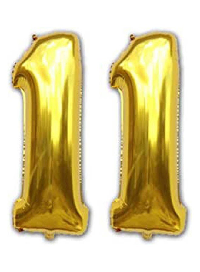 Digit Helium Foil Birthday Party Balloons Number 11 40inch  - Image 1