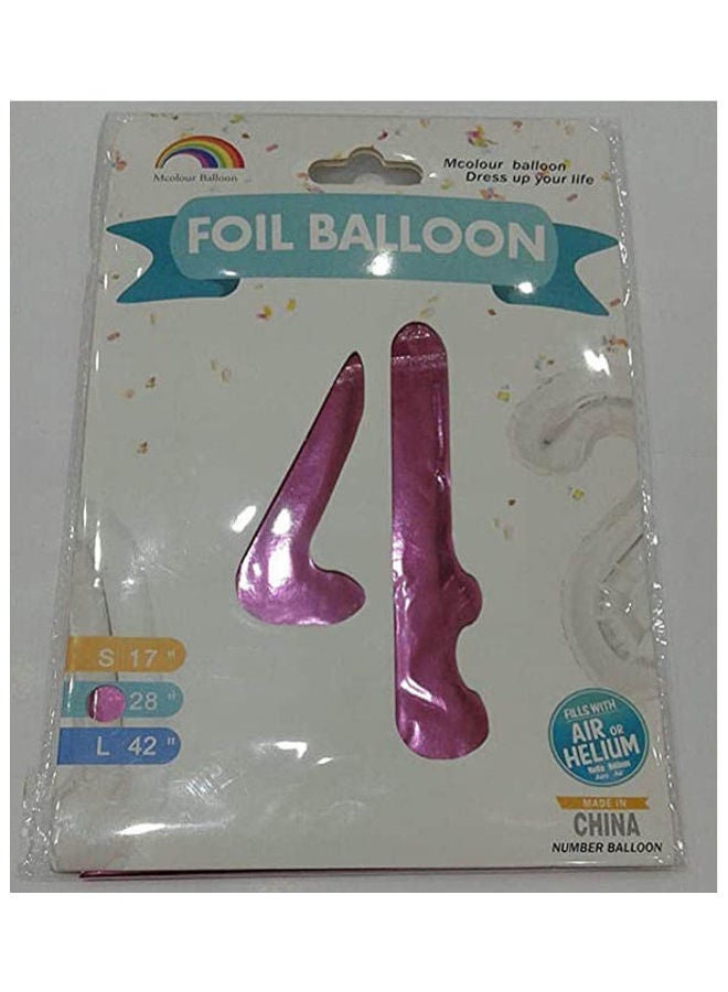 Balloon Number 4 80cm 