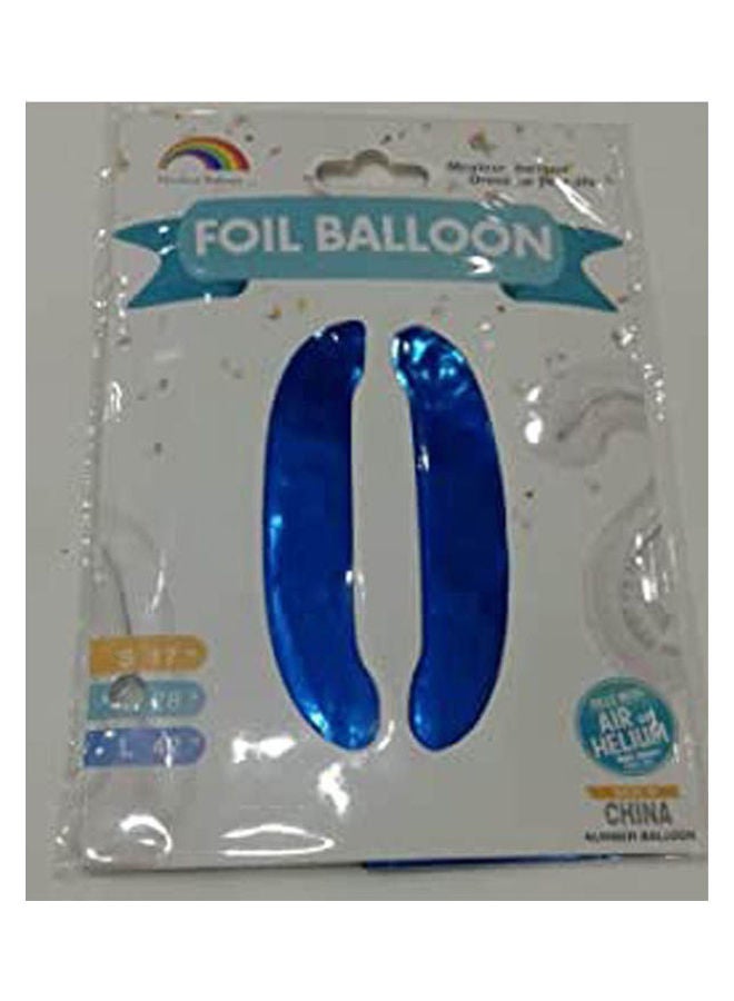Balloons Helium Number 0 Blue ‎ 24.6x12.4x2.6 