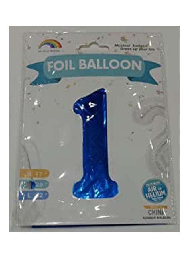 Generic Balloons Helium Number 1 Blue ‎ 24.6x12.4x2.6 