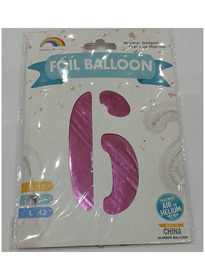 Hellium Number 6 Balloon 