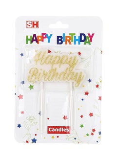 Generic Sh Happy Birthday Candle Multicolour 