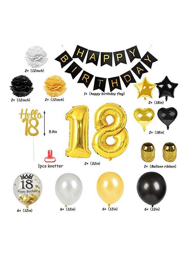 18Th Birthday Party Decorations Kit ‎24.5x17x5  - Image 2