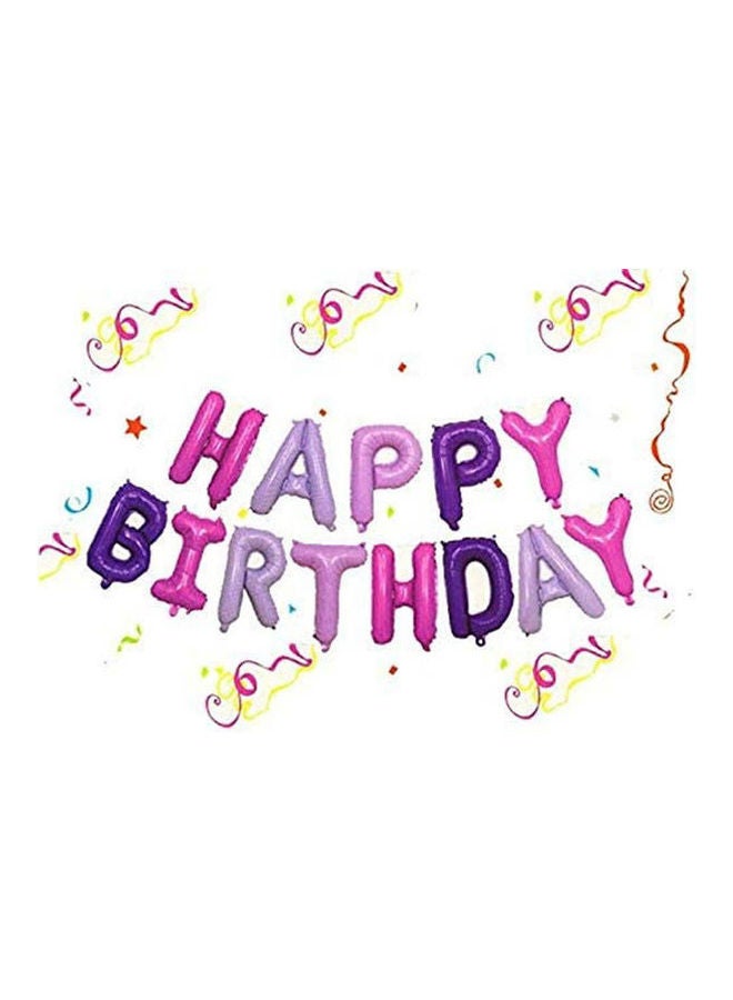 Happy Birthday Foil Balloon Set For Birthday Party 16inch