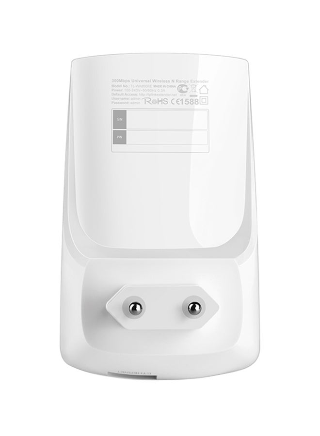 WA850RE 300Mbps Wireless-N Internet Range Extender Powerline 4.3inch White