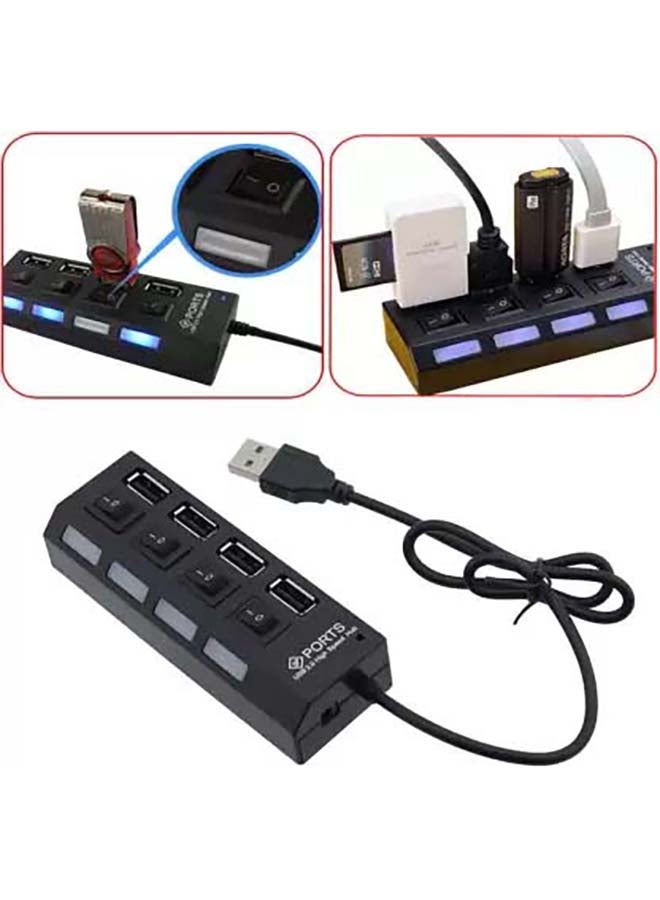 ماركة غير محددة مفتاح تشغيل/إيقاف بمنفذ USB عالي السرعة أسود  - Image 3