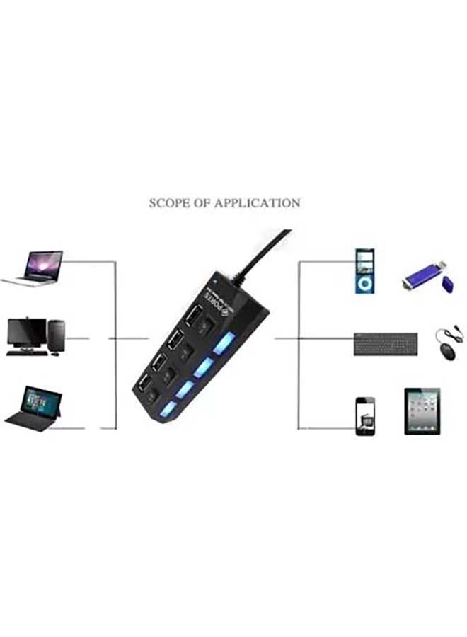 ماركة غير محددة مفتاح تشغيل/إيقاف بمنفذ USB عالي السرعة أسود  - Image 5