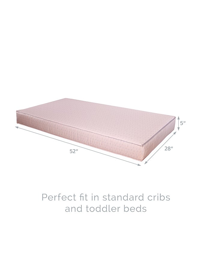 Kolcraft Fresh Start Polyfoam Crib Mattress - Frizzle Pin - Image 2