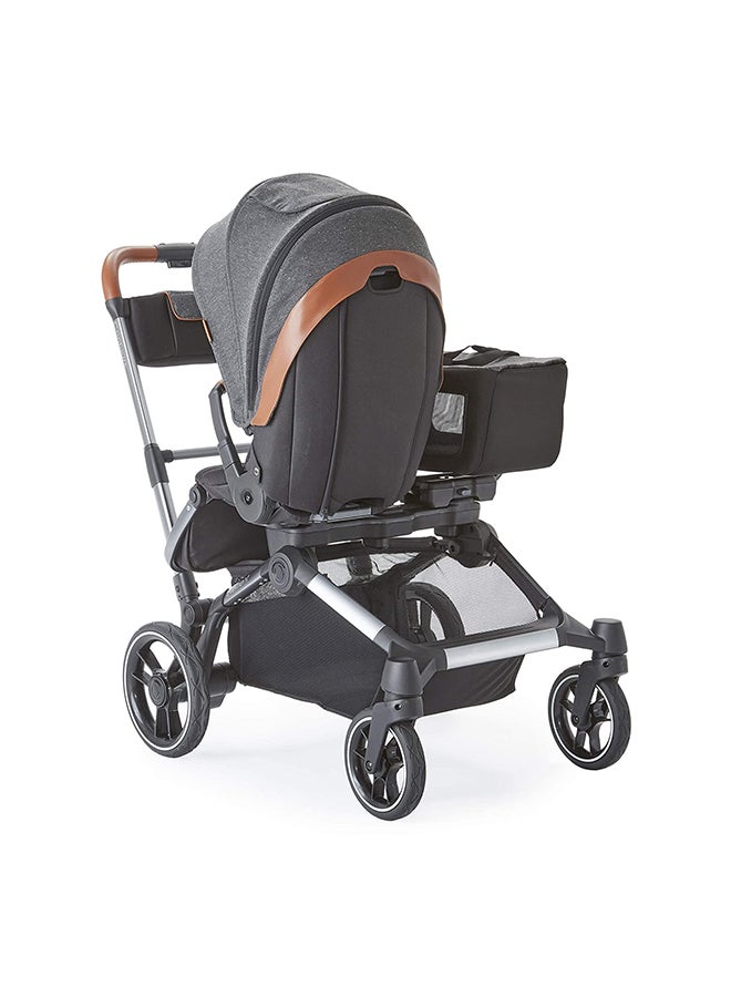 Contours Element Side by Side 1 to 2 Stroller, Storm Grey - Image 2