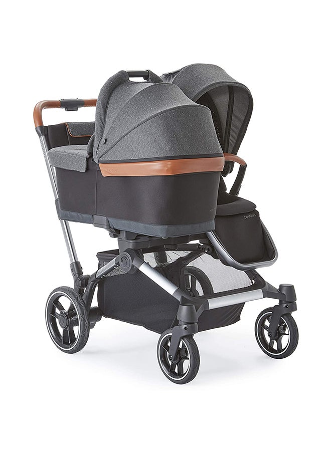 Contours Element Side by Side 1 to 2 Stroller, Storm Grey - Image 4