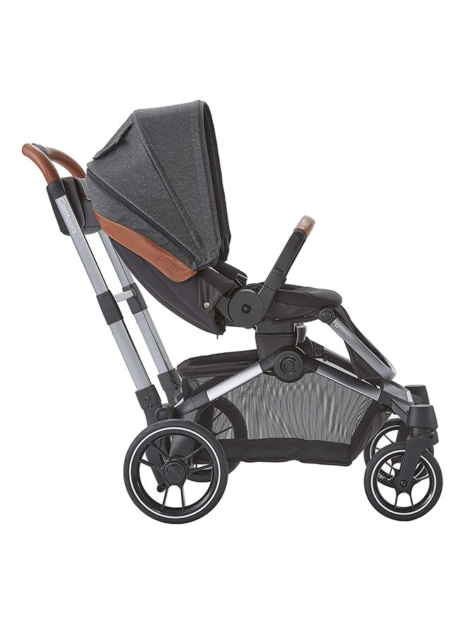 Contours Element Side by Side 1 to 2 Stroller, Storm Grey - Image 5
