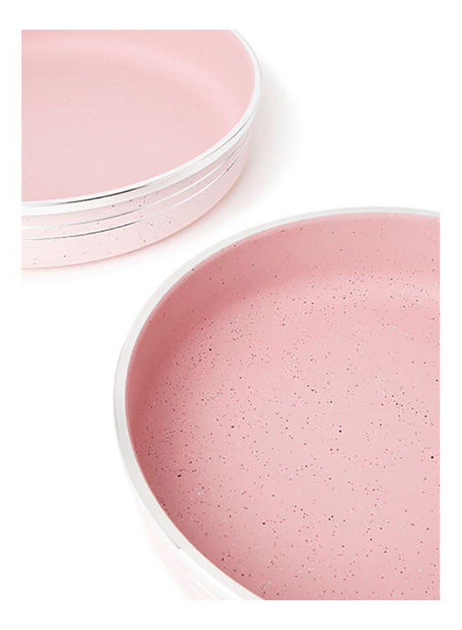 DESSINI 4-Piece Granite Bakeware Non-Stick Pan Set Pink ‎32.4 x 30.6 x 10.6cm  - Image 4