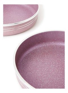 DESSINI 4-Piece Flat Base Non-Stick Granite Bakeware Pan Beige/Brown 24/26/28/30cm  - Image 4