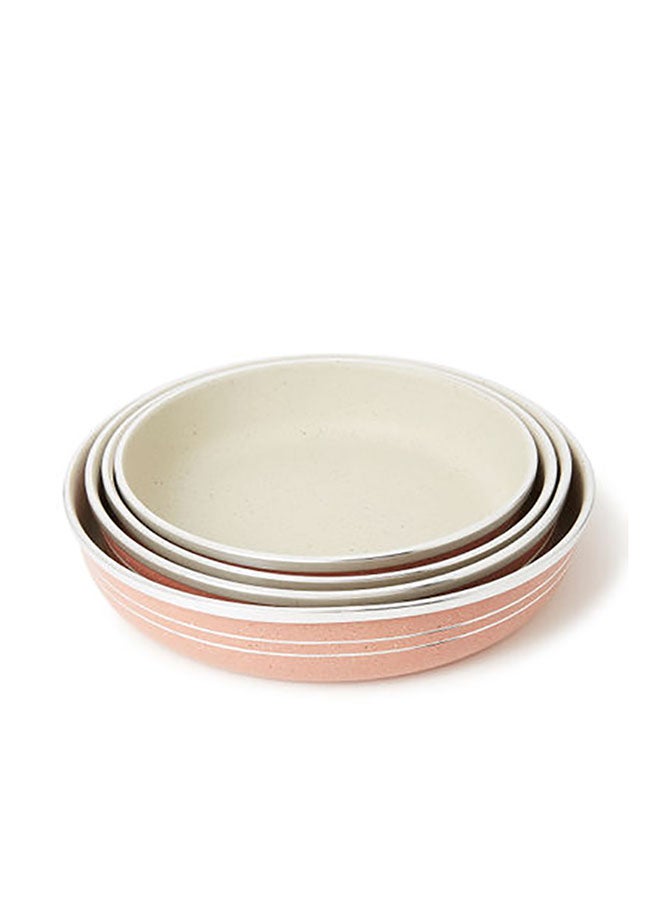 DESSINI - 4-Piece Non-Stick Granite Bakeware Pan Brown Small 24, Medium 26, Large 28, Big 30cm - Image 1