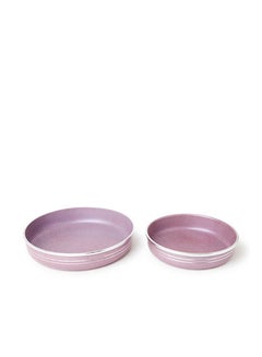 DESSINI 4-Piece Flat Base Non-Stick Granite Bakeware Pan Beige/Brown 24/26/28/30cm  - Image 3