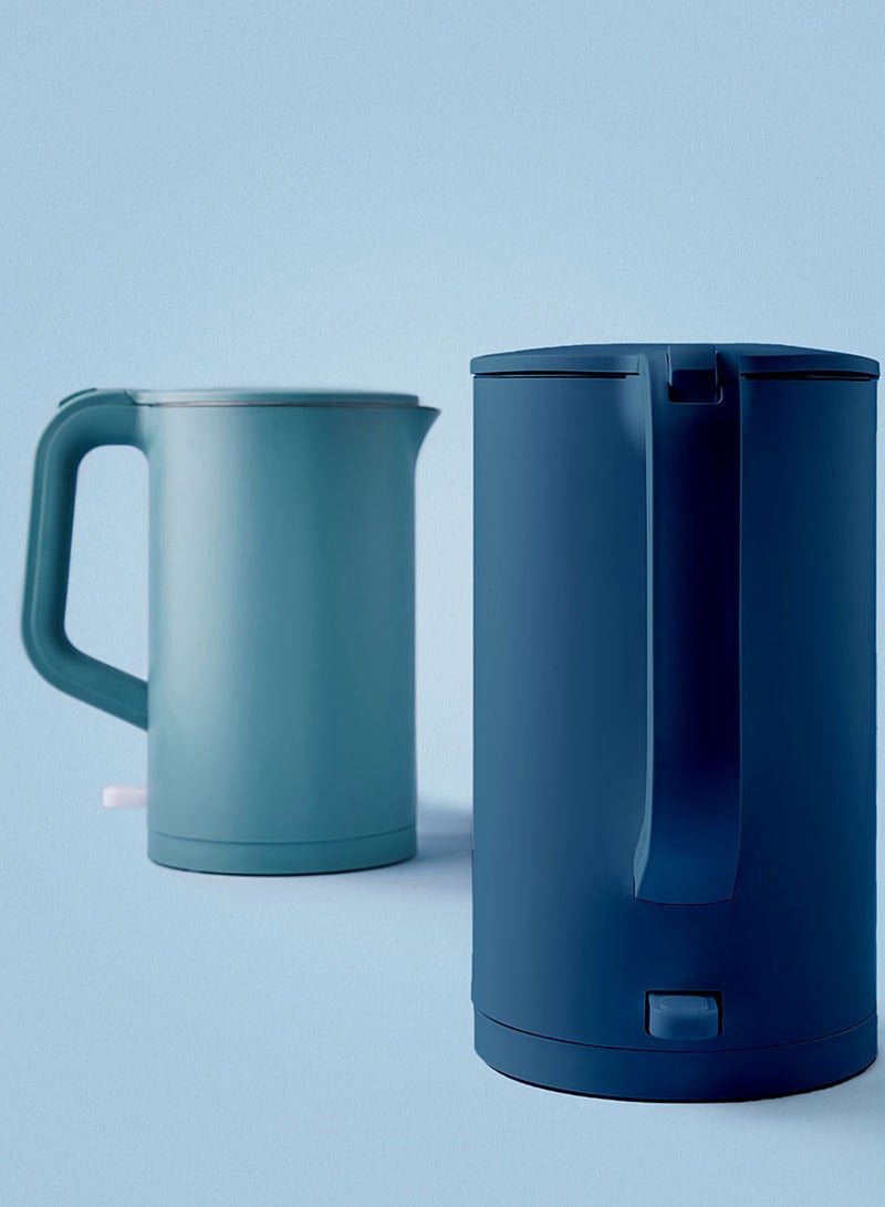 Noon East - Electric Kettle And Water Boiler - 1.5 Liter 1800 W Double Insulated- Navy Blue 1.5 L 1800.0 W KESS4008_NB Navy Blue - Image 1