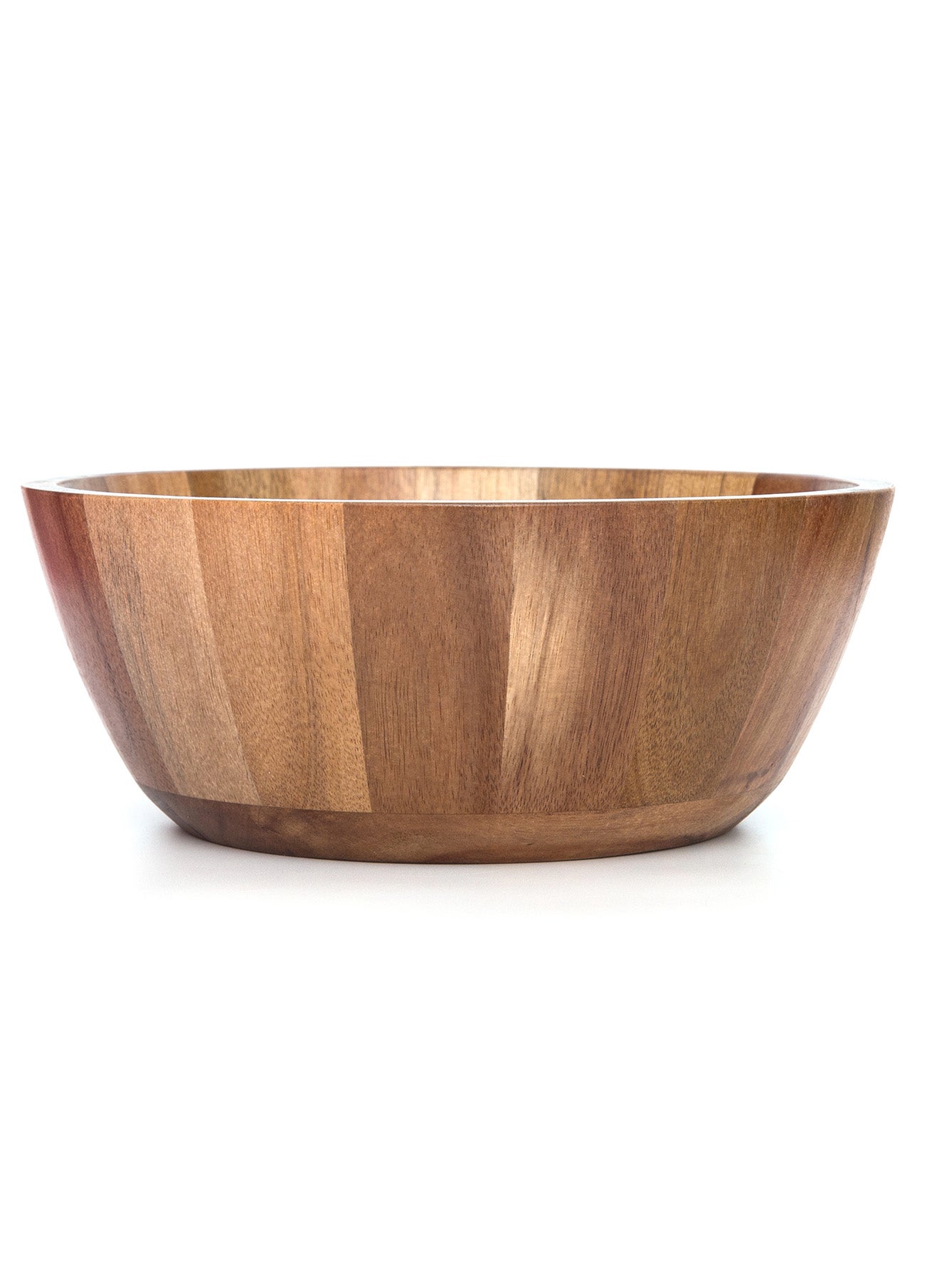 Salad Bowl - Made Of Acacia Wood - Premium Quality - Wooden Bowl - Serving Dishes - By Noon East - Dark Brown 