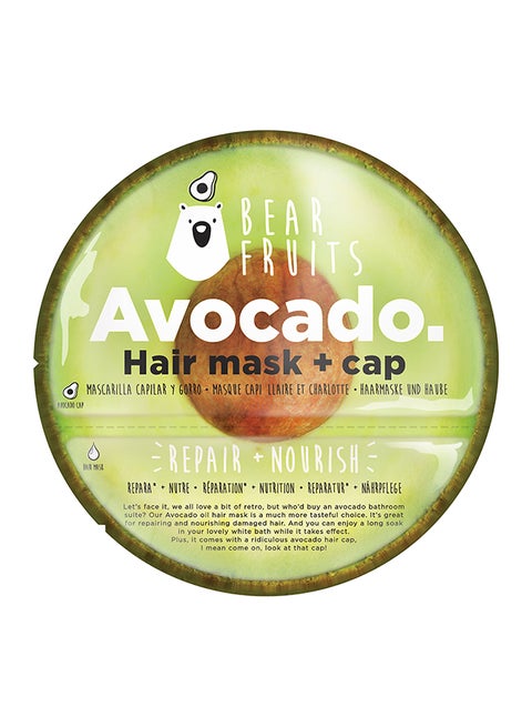 Bear Fruits Avocado Frutilicious Hair Mask And Cap Repair And Nourish Green 20ml