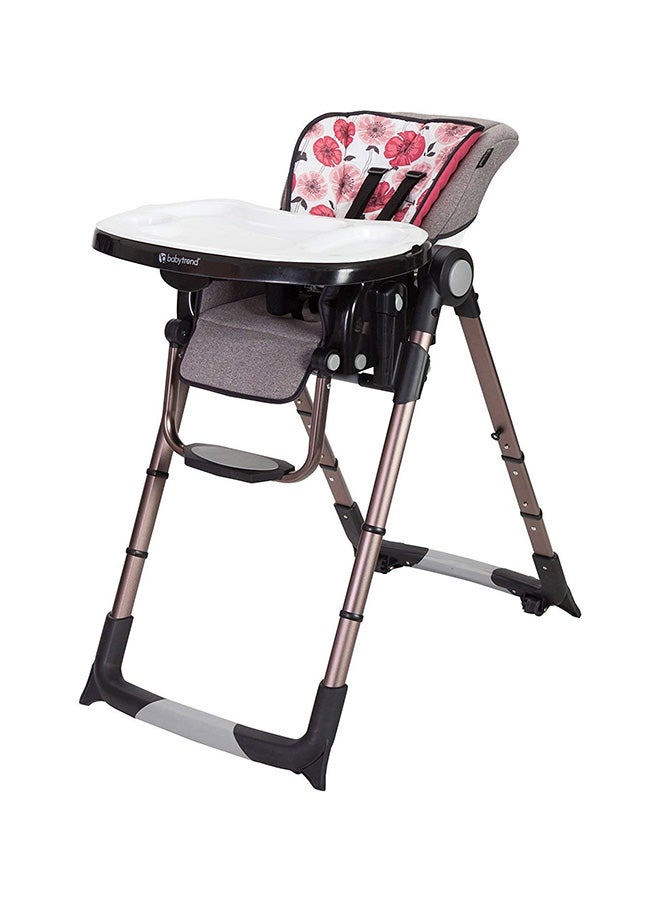 بيبي تريند كرسي عالي للطعام جو لايت 5 في 1 - ذهبي وردي/رمادي - Image 3