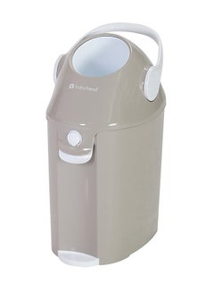 Diaper Champ Deluxe Bin - Grey/White