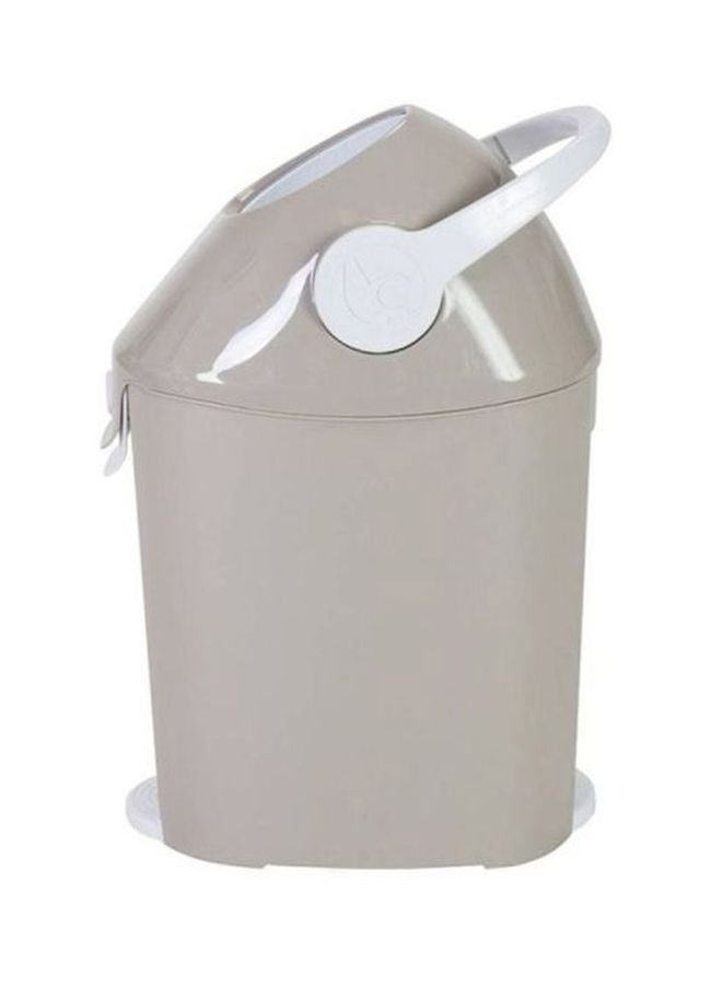 babytrend - Diaper Champ Deluxe Bin - Grey/White - Image 1