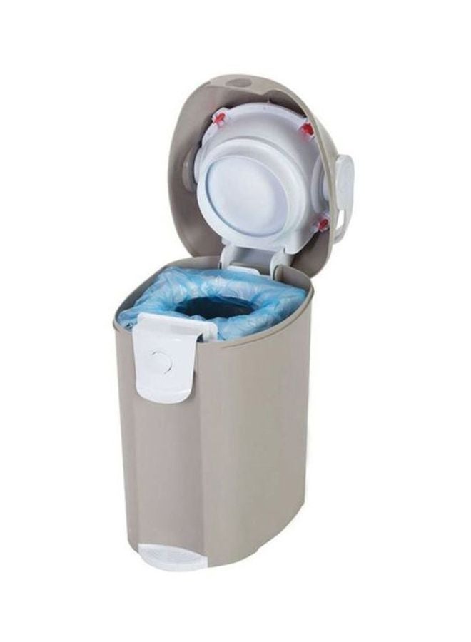 babytrend - Diaper Champ Deluxe Bin - Grey/White - Image 1