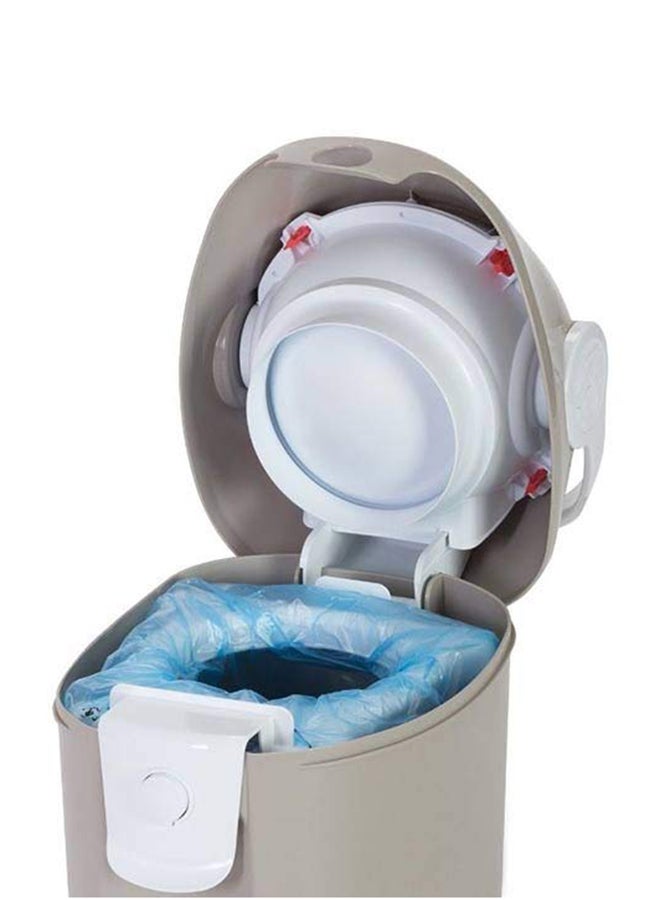 babytrend - Diaper Champ Deluxe Bin - Grey/White - Image 1