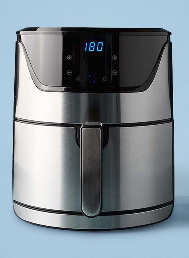 Noon East - Digital Touch Air Fryer 4 Liter Capacity - Overload Protection - Healthy Air Fryer Without Oil 4 L 1400 W GLA-310 Digital - Black/Silver - Image 1