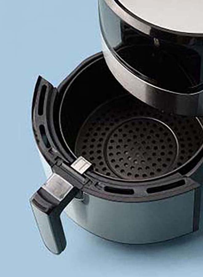 Noon East - Mechanical Air Fryer 4 Liter Capacity - Overload Protection - Healthy Air Fryer Without Oil 4 L 1400 W GLA-309 Mechanical - Silver/Black - Image 1