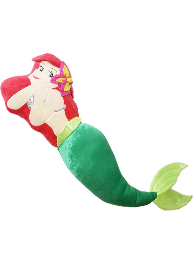 Mermaid Shaped Polyester Pillow Polyester Pink 105x32x14cm - Image 2