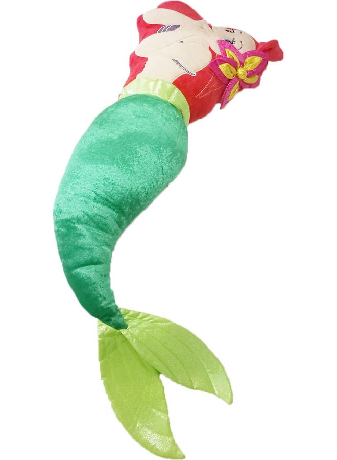 Mermaid Shaped Polyester Pillow Polyester Pink 105x32x14cm - Image 3